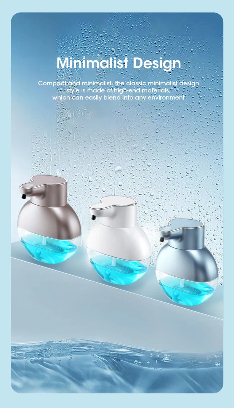 Smart Automatic Foam Soap Dispenser and Gel Hand Washing Liquid Detergent Machine Wall-Mounted USB Rechargeable