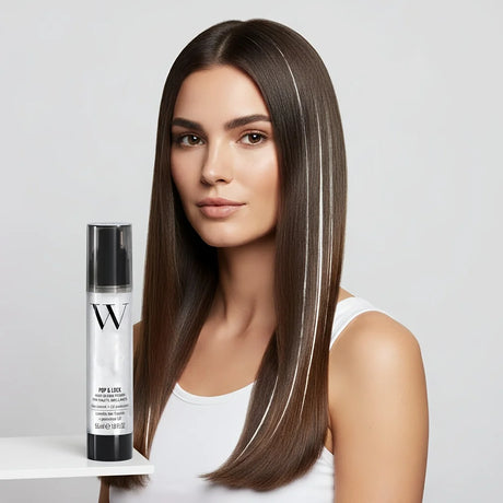 Sparkling High Gloss Finish Hair Styler - Frizz-Free Smoothing Serum for Glassy Shine, Weightless Glossy Oil for Color Brilliance, Non-Greasy Formula
