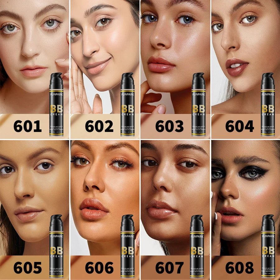 8 Colors CC Cream Foundation Moisturizing Concearler Long Lasting Waterprooof Oil Facial Base Makeup Natural Brightening Covera