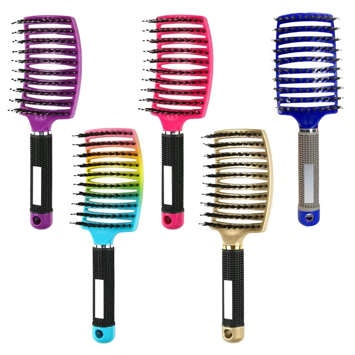 Salon Hairdressing Nylon Bristle Massage Comb for Women Wet Curly Hair Styling Tool, Suitable for Wet Hair Styling and Daily Use