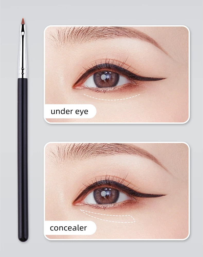 LOYBJ Bend Head Eyeliner Brush Eye Detail Makeup Brush Under Eyes Tear Trough Concealer Brush Women Fine Liner Beauty Maquiagem