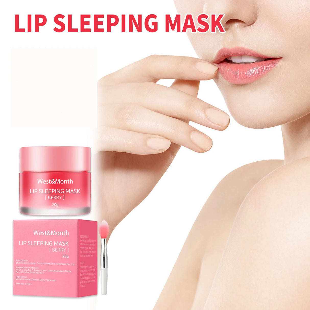 Moisturizing Lip Lines Moisturizing Lip Skin Jelly Lip Mask Moisturizing and Nourishing Repair Night Maintenance Lip Balm Care