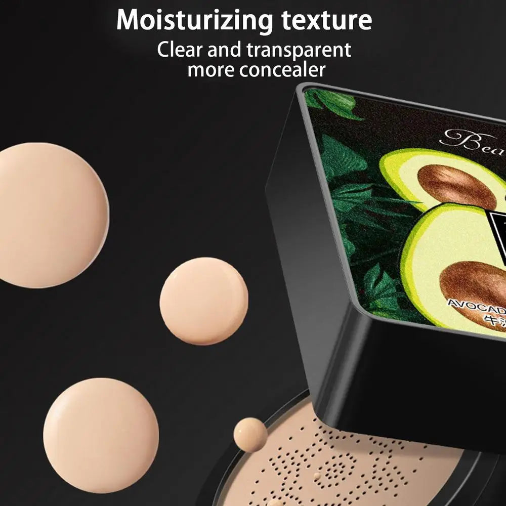 Air Cushion CC Cream Avocado CC Cream Foundation Long Lasting Matte Concealer Moisturizing BB Cream Makeup For Women & Girls