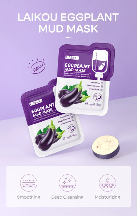 Purifying Clay Facial Mask in Pouch,For Acne, Oily & Combination Skin, Deep Cleansing, Detoxifying, Skin Care, Face Mud Mask 5g