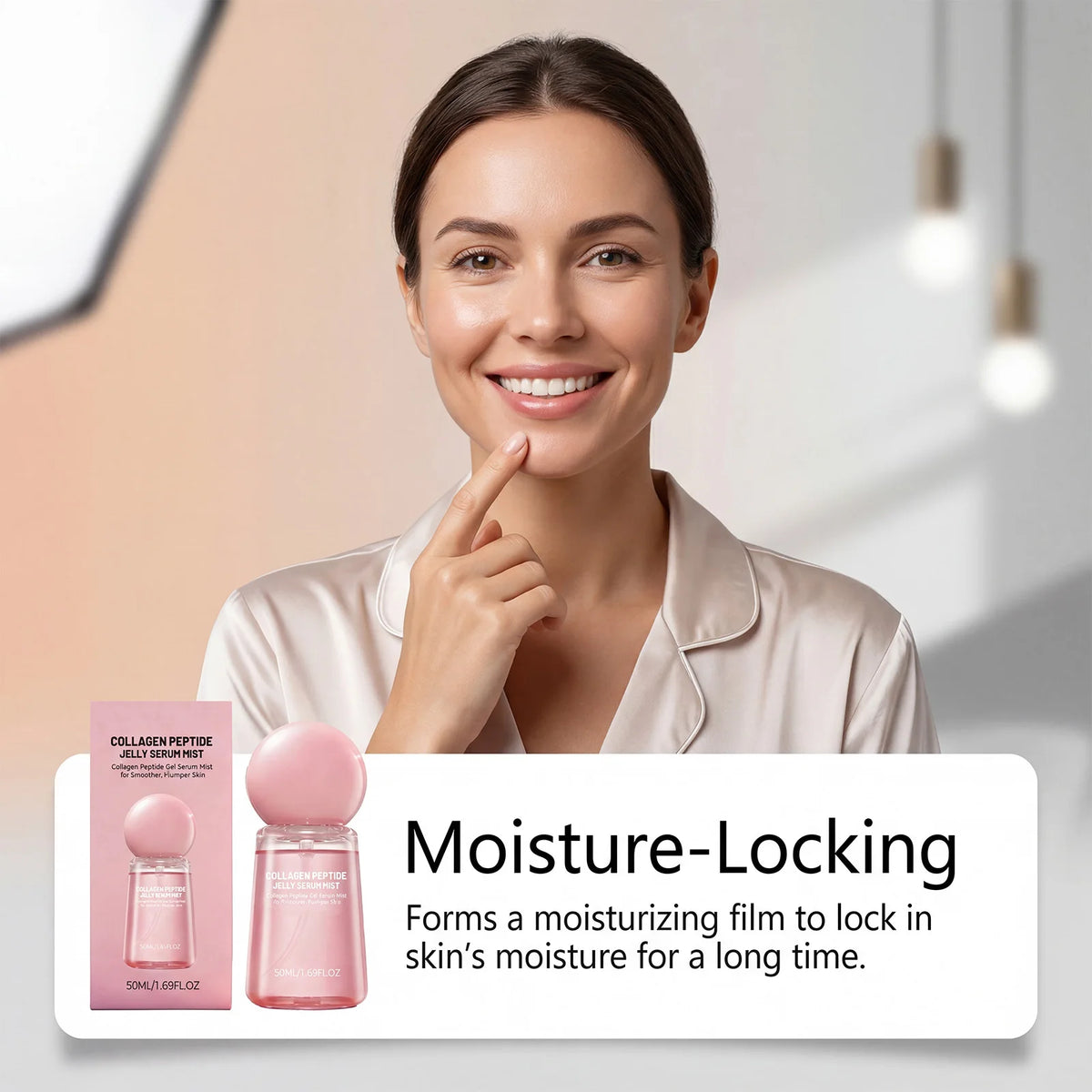 Collagen Peptide Jelly Serum Mist Caviar Pdrn Essence Spray Smooth Dry Moisturizing Brighten Firm Fade Pore Nourishing Face Care