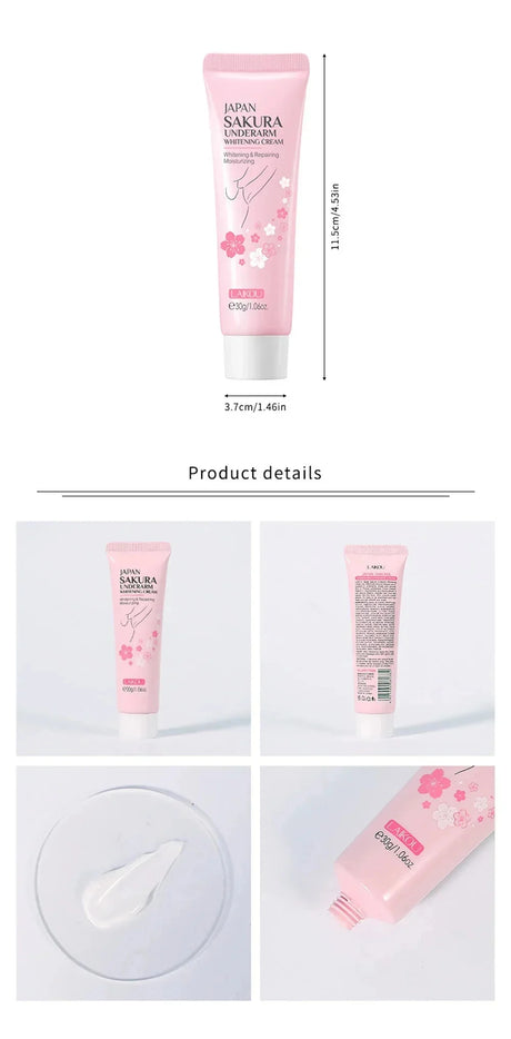Whitening Cream For Dark Skin Armpit Thigh Inner Joint Lightening Intimate Area Underarm Body Care Private Parts Brighten Lotion