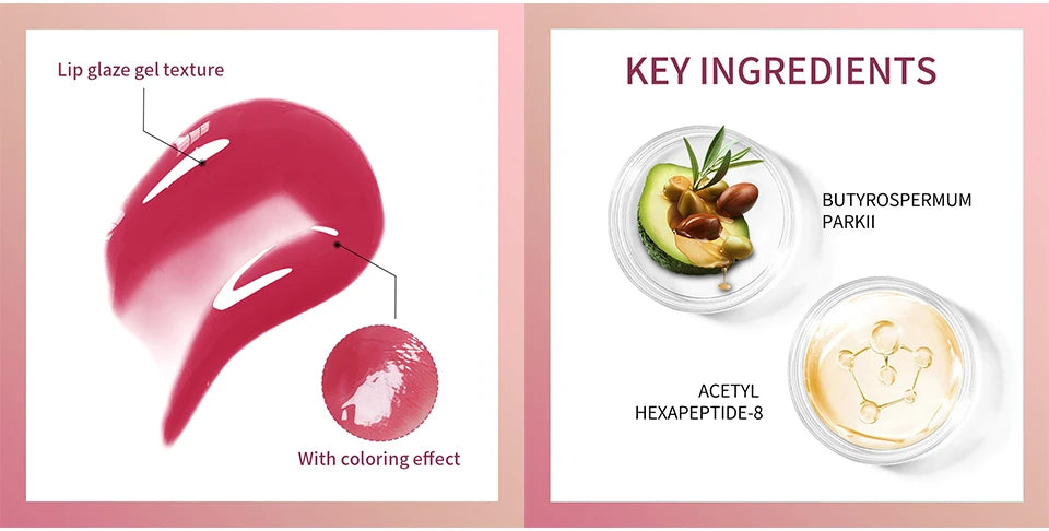 10ml Peptide Lip Mask Gel Moisturizing Lip Treatment Soften Dry Flaky Lips Lipstick Base Primer Nourishing Lip Cream Daily Lip Care Cosmetic For Women Girls