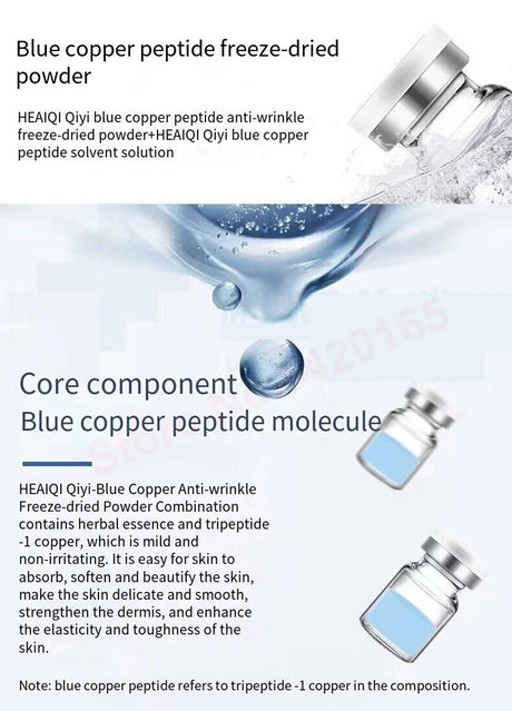 High Purity 98% Blue Copper Peptide Essence Facial Anti-Aging Repair Polypeptide Active Hyaluronic acid Moisturizing Skin Care