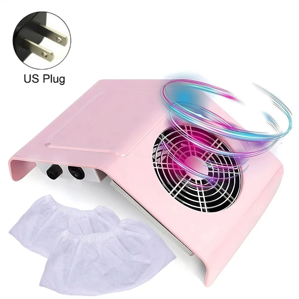 Nail Dust Collector Manicure Machine Tools Strong Power Nail Vacuum Cleaner With Remove Filter Nail Extractor Fan Nail Art Tool