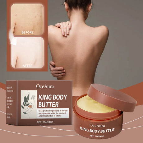 OceAura King Body Butter Body Moisturizer Winter Hydration, Moisturization, Skincare Relieve Dryness, Softness, 4 oz
