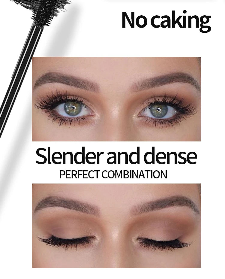 YANQINA Liquid Eyeliner Pencil 4D Waterproof Mascara Set Cosmetics Eye Liner Thick Curling Mascara Eyebrow Pencil Eyes Makeup