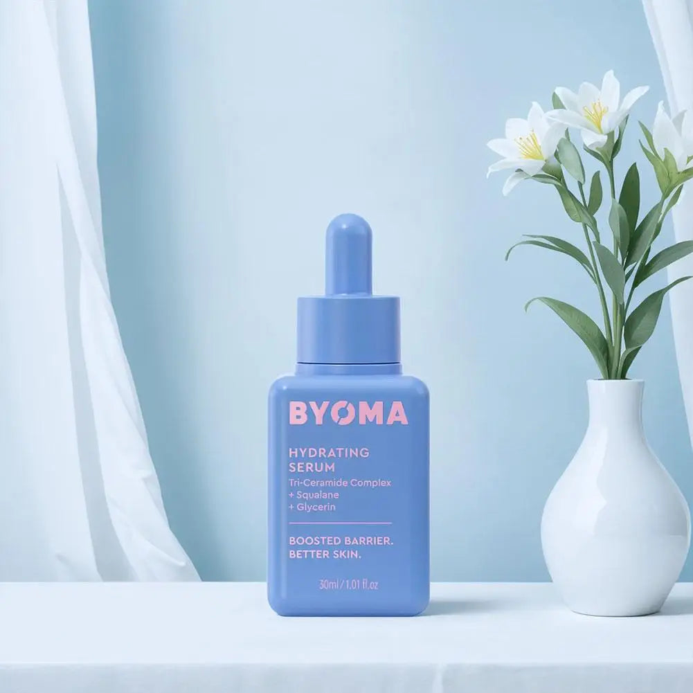 BYOMA Phyto-Mucin Glow Serum Luxury Facial Oil Deeply Hydrates And Repairs The Skin Barrier Tri-Ceramide Complex Peptides