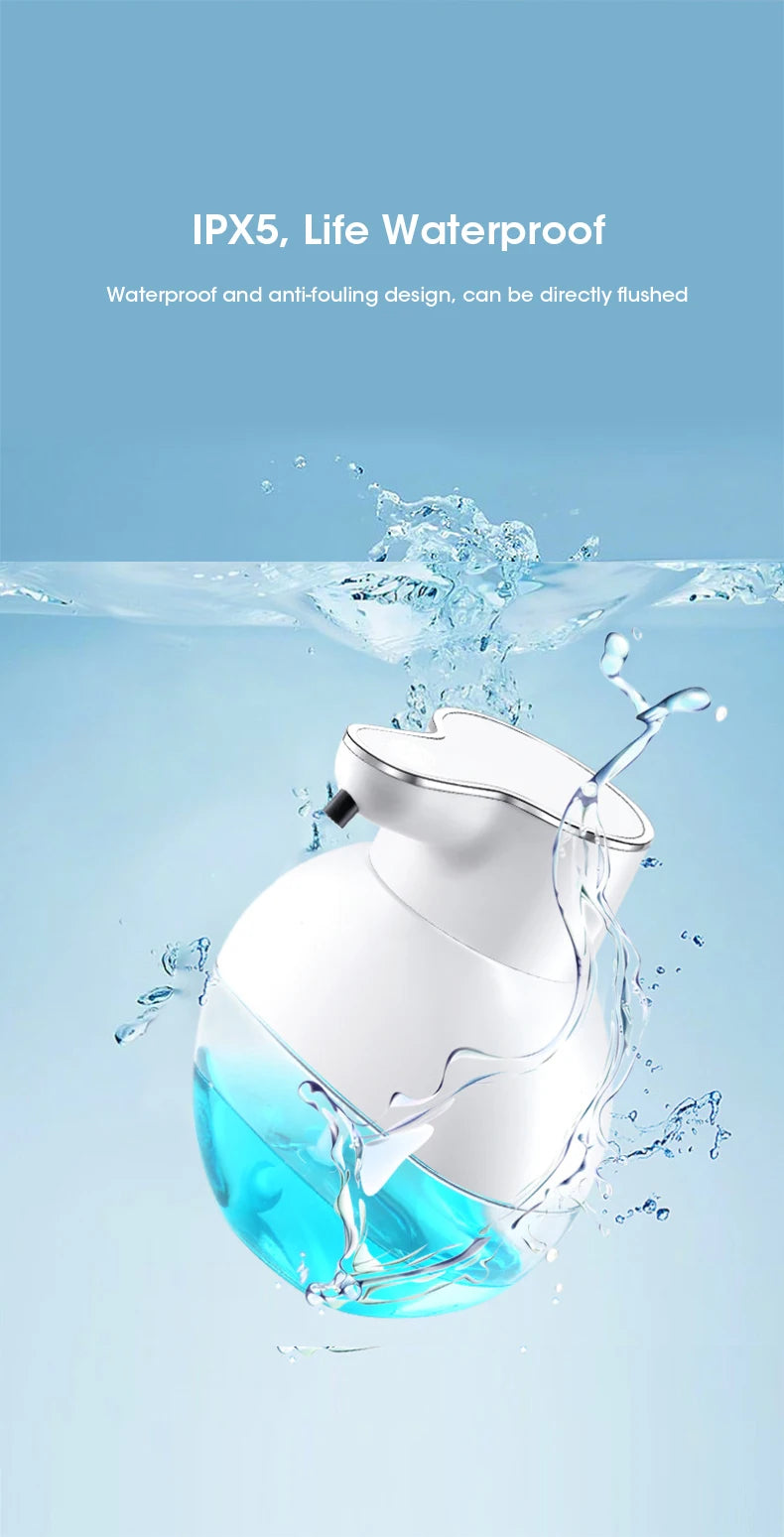 Smart Automatic Foam Soap Dispenser and Gel Hand Washing Liquid Detergent Machine Wall-Mounted USB Rechargeable