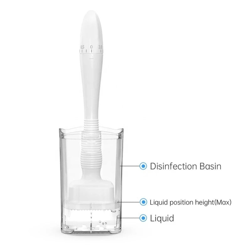 adjustable derma stamp microneedle 140 pins skin care beard growth scalp hair