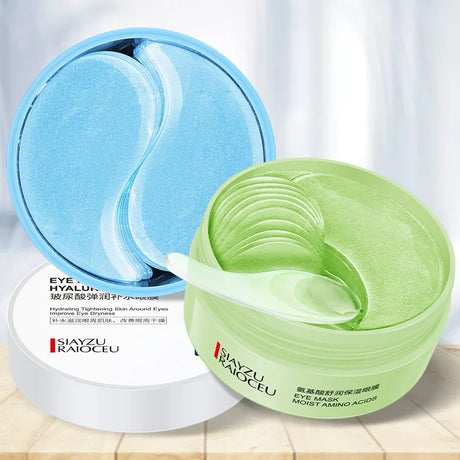 60Pcs Hyaluronic Acid Crystal Collagen Eye Mask Anti Dark Circles Remove Eye Bagsmoisturizing Firming Eye Patches Skin Care