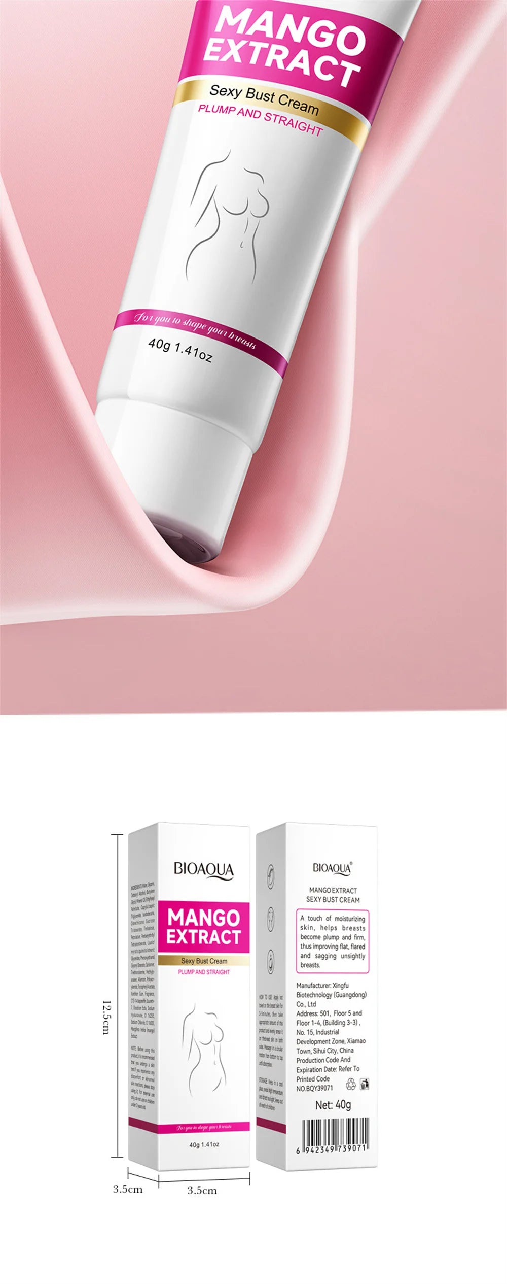 Fast Growth Breast Enlargement Cream Lift Firm Breast Improve Sagging Massage Chest Rapidly Body Moisturizing Smooth Bright Care