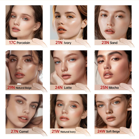 Sunscreen Cushion Foundation Fit Cushion Foundation Full Coverage Waterproof Long-lasting Concealer Long-lasting Makeup