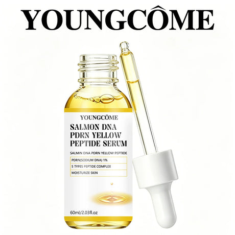 Salmon DNA PDRN + Yellow Peptide Complex Serum - Face Firming, Hydrating, Skin Repair, Radiance Glow, Lifting Treatment for Dull