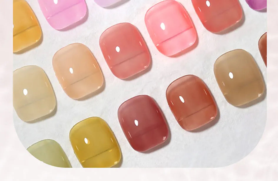 Clou Beaute Jelly Color UV Gel Manicure Summer Pink Nude Gel Nail Rainbow Nail Supplies For Professionals Semi-permanent Varnish
