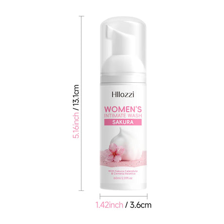 WOMEN'S INTIMATE WASH SAKURA,Deeply cleanses with rich foam, gently cares for skin, controls odor, and cleanses intimate areas.