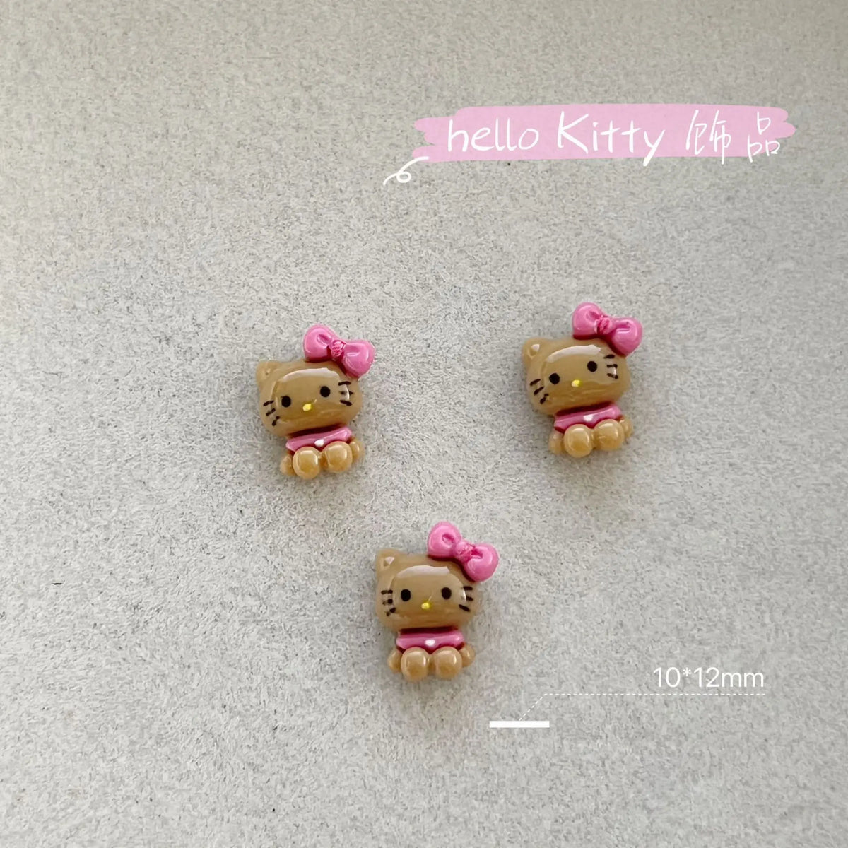50Pcs/Pack Potdemiel cat Trendy Nail Charms - Cute Resin Cat Nail Art, Press-On Nail Decor for Kawaii Manicures