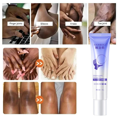 Body Whitening Cream Private Parts Bleach Arm Knees Lip Dark Skin Brighten Melanin Intimate Area Pink Essence Moisturizing Care