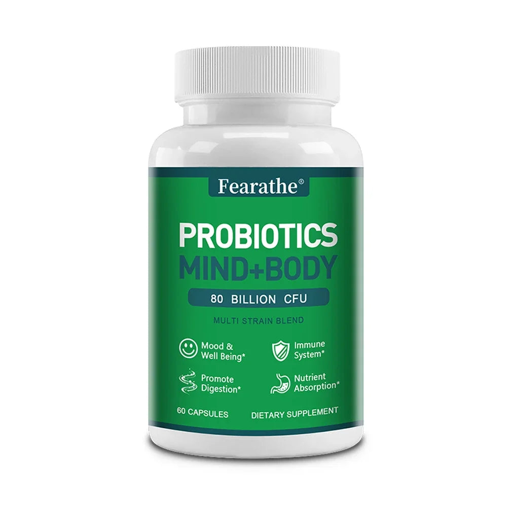 Prebiotics Probiotics & Digestive Enzymes Capsules, Support Gut Care Gastrointestinal Health, Gentle Digestion & Immune Wellness