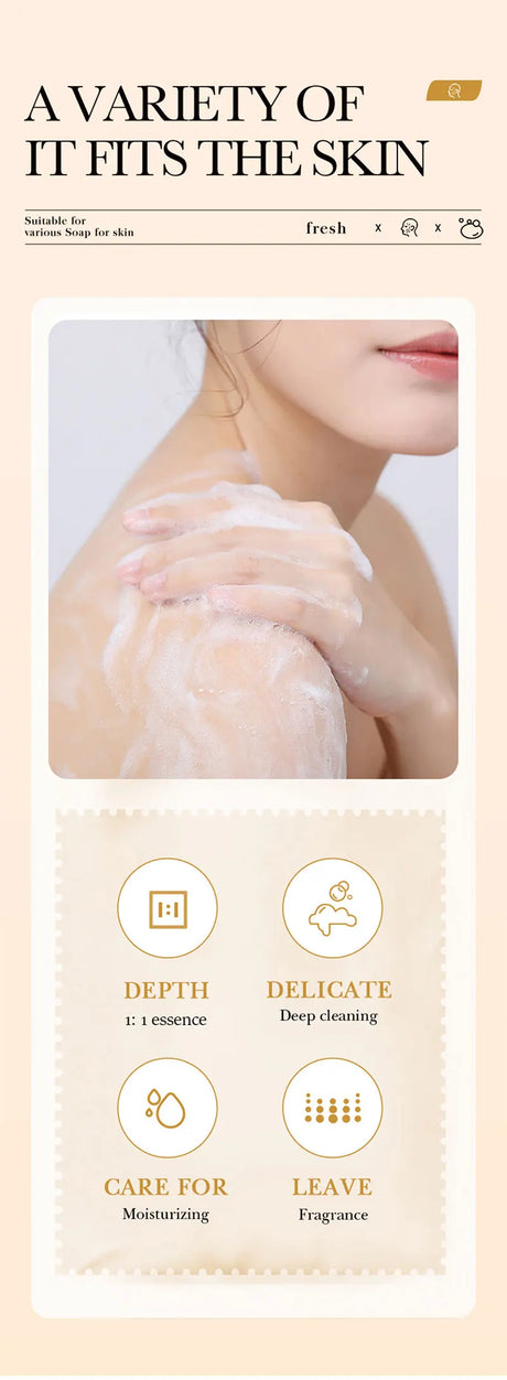 Rice Original Essence Deep Cleaning, Moisturizing Nourishing Facial Cleansing Soap Refreshing Oil Control Facial Wash Hand Soap