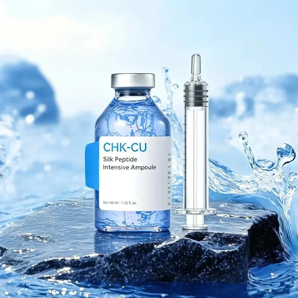 GHK-Cu Blue Copper Silk Peptide Ampoule Serum Moisturizing Firm Revitalize Boost Skin Elasticity Repair Skin Barrier