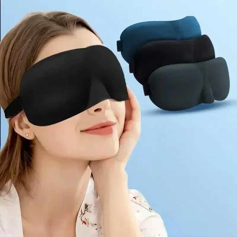 Sleeping Mask Cover Slaapmasker Blockout Eye Comfort Blindfold Concave Light with Women Men Aid Eye Travel