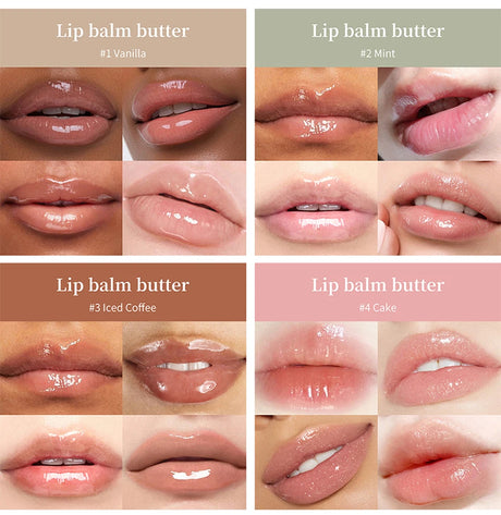 Mirror Lip Balm Butter Set Deep Moisturizing Lip Glaze Gross Smoothing Color Lips Oil Long Lasting Nourishing Lip Care Cosmetics