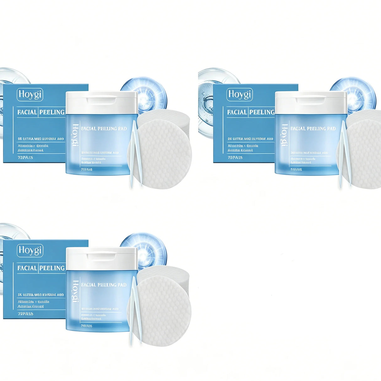 Salicylic Acid Acne-Clearing Toner Pads,Dual Action Exfoliation,Deep Clear Acne&Refine Pores,Centella+Allantoin,Soothing&Anti Redness,Polish Strawberry Nose&Rough Texture,Hydrating&Non-tightening,Convenient Dual Textured Pads