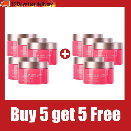 Collagen & Niacinamide Jelly Cream - Korean Moisturizer, Brightens, Minimizes Pores, 100g NEW 2026