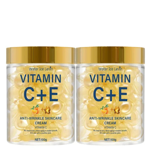 Vitamin C+E Anti-Wrinkle Skincare Cream with Retinol & Hyaluronic Acid for Moisturizing, Protecting & Smoothing Skin.