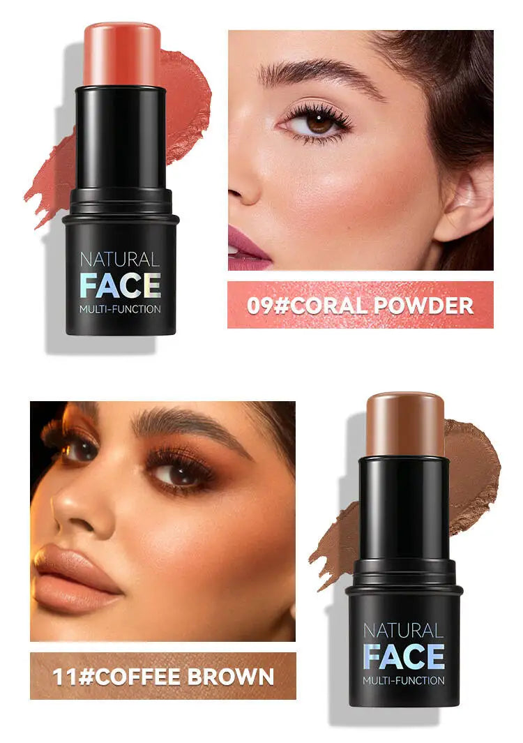MLSMILE Highlight Contour 3-pack For 3D Makeup Brightening Skin Tone Face Blush Stick 3 Pcs Set 2025 New