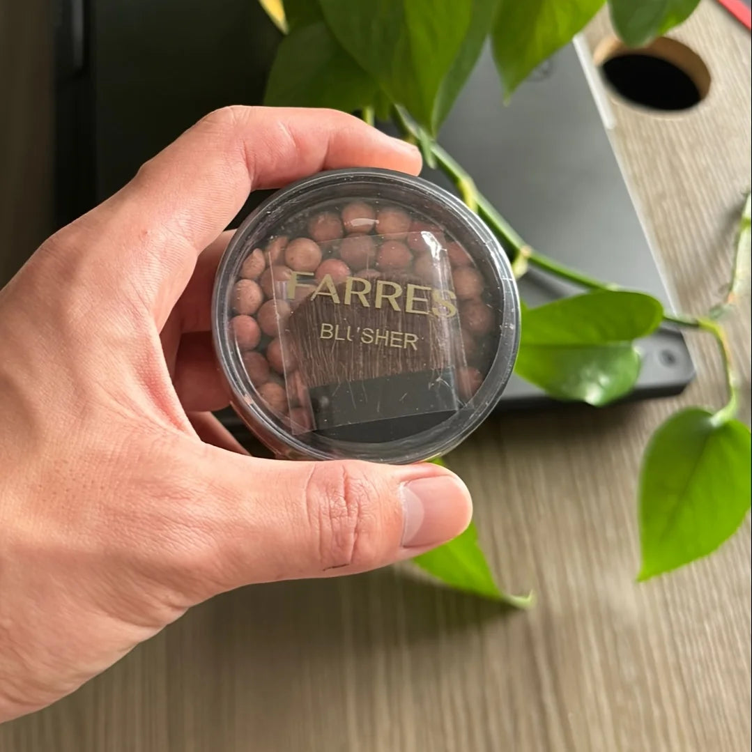 Long Lasting Roll-on Blush Shimmer Matte Finish with Brush 3D Glossy Texture for Daily Makeup Rich in Texture
