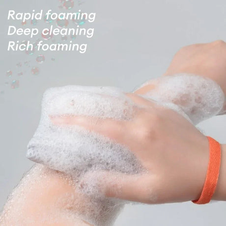 1~8PCs New Foaming Soap Bag Net Mesh Massage Exfoliator Pouch Bathing Bubble Maker Cleaning Tool