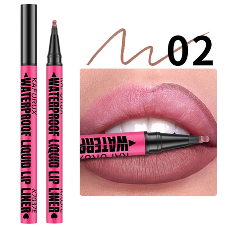 Lip Liner Waterproof, Sweatproof, Matte Multi-color Correcting Liquid Lipstick Pen Sexy Red Brown Lip Makeup for Women Gifts