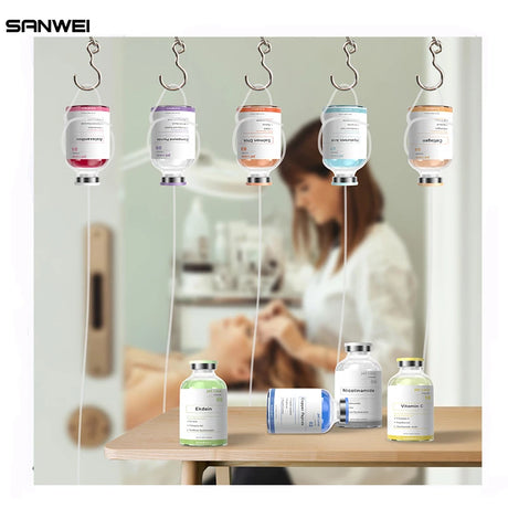 2 in 1 Salmon DNA PDRN &Hyaluronic Acid Skincare Set-Anti-Aging Moisturizing Facial Serum for Dermapen Glowing Skin Jet Peeling