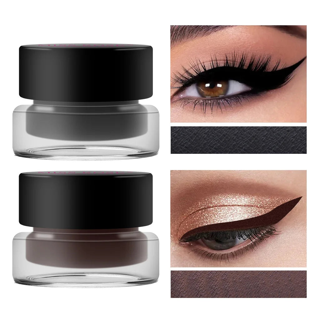 Miss Rose Kajal Eyeliner Pen, Smooth Black Waterproof Eye Liner with Shimmery Eye Makeup Finish