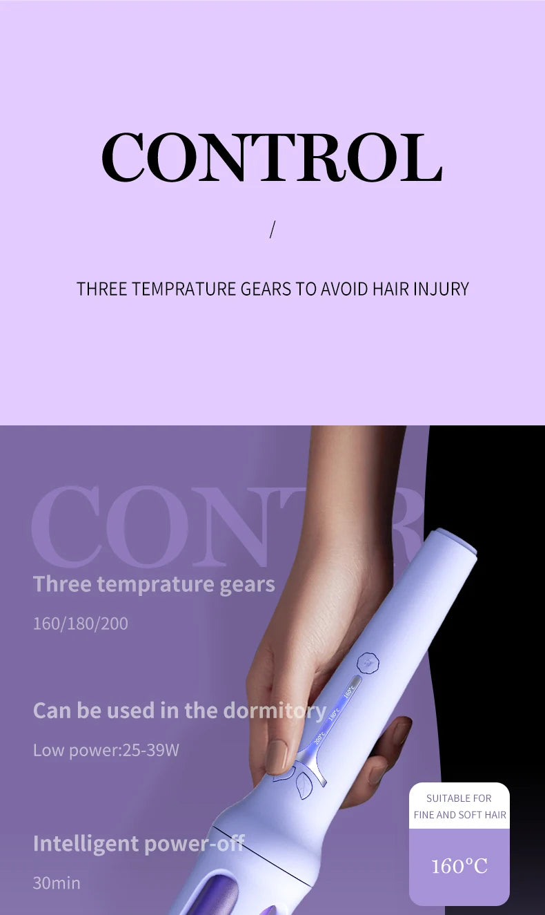 Automatic Curling Iron 32 mm Big Roll Anion Ceramic Hair Curler 4-Speed Adjustable Fast Heating Fashion Styling Tools