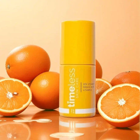 Timeless 20% Vitamin C Serum with Ferulic Acid & Vitamin E, Hydrating & Firming Face Serum, 30ml Antioxidant Skin Care