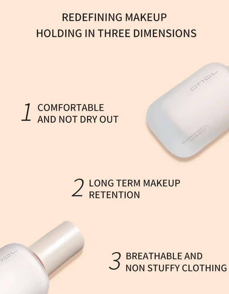 JOCO Liquid Foundation Oil Control Moisturizing Makeup Concealer Refreshing Natural Clear Waterproof Longlasting Face Makeup Hot