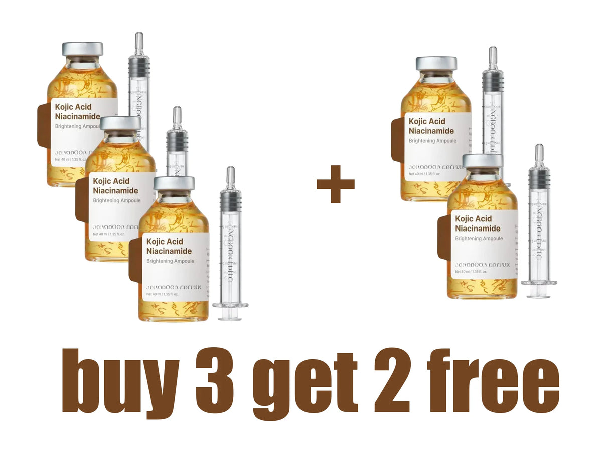 2026 Kojic Acid Niacinamide Brightening Ampoule Lighten Spots Fade Fine Lines Increasing Elasticity Smooth Soften Skin Care 1PCS