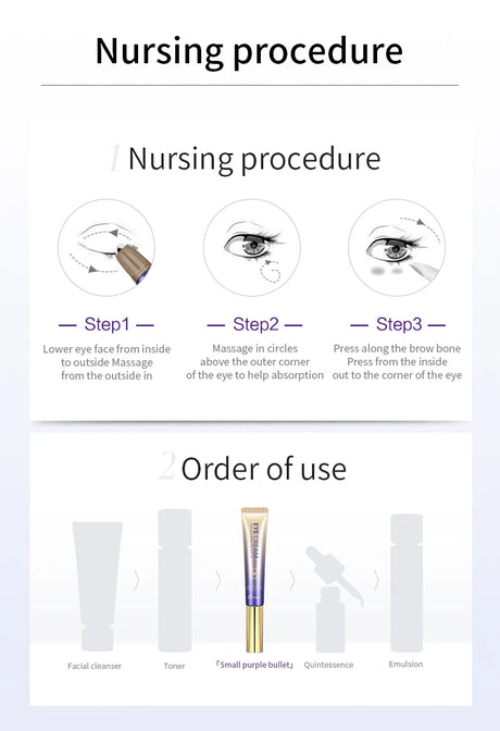 O'CHEAL Anti- Wrinkle Eye Cream With Roller Ball Quick Drying Hydrating Hyaluronic Acid Refreshing Eye Serum Fades Fine Line