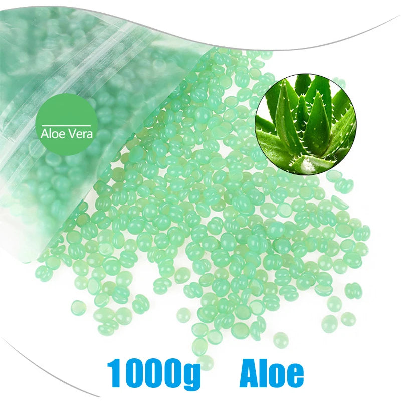 1000g/200g/50g Hot Wax Hair Removal Depilatory Waxing Wax Beads For Wax Heater Painless for Body Hairs Removal Beans