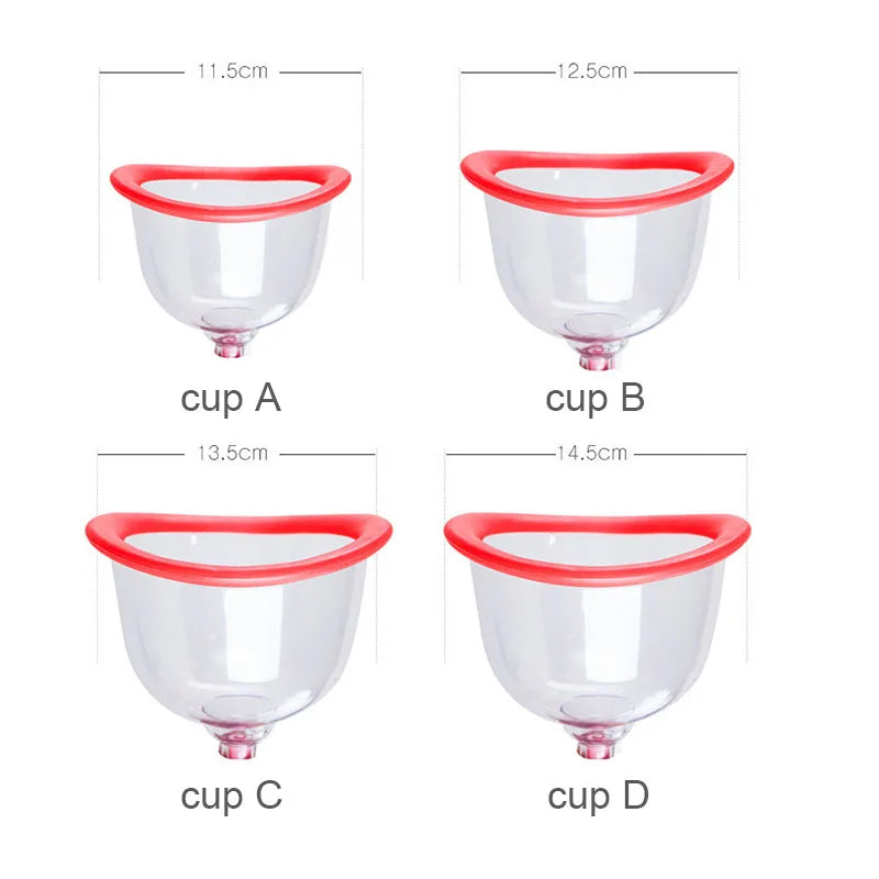 Electric Chest Massage Machine Vacuum Suction Breast Enlargement Device Buttock Firm Lifting Cupping Butt Enhancer Pump Cup
