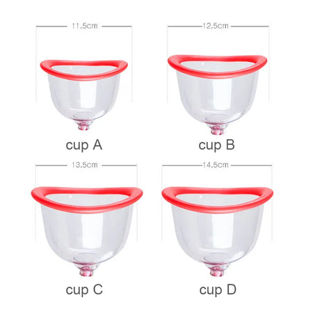 Electric Chest Massage Machine Vacuum Suction Breast Enlargement Device Buttock Firm Lifting Cupping Butt Enhancer Pump Cup
