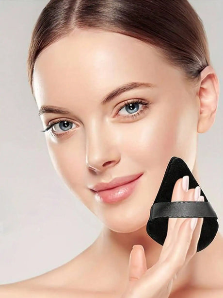 50/40/30/20/10/5 Triangular Velvet Puffs, Reusable Puffs, Face and Eye Makeup Puffs, Foundation Make-up Powder Makeup Tools