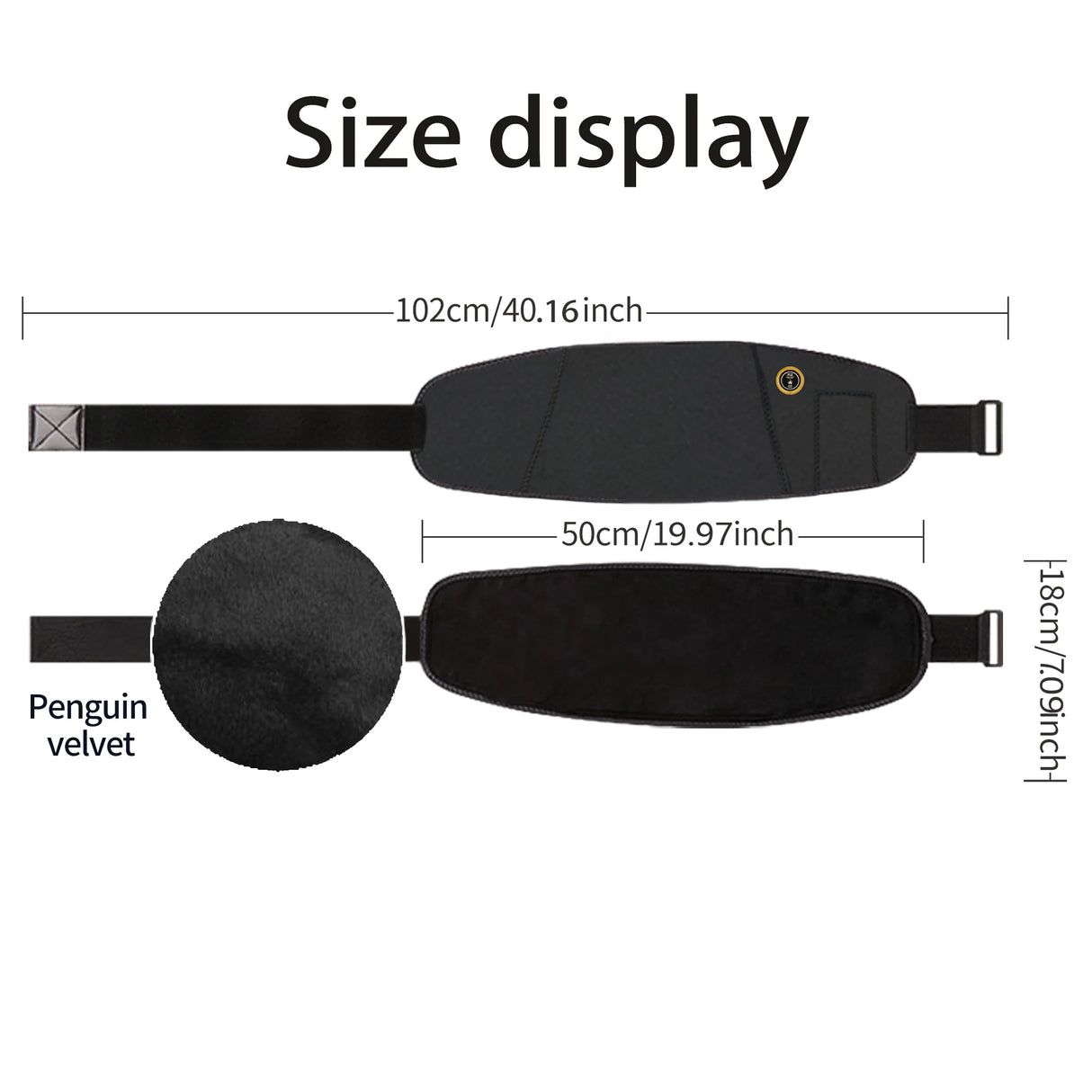 Carbon Fiber Heating Uterine Protector Relieves Menstrual Cold Uterus Pain Uterine Warmth Belt Essential Women Ideal Female Gift